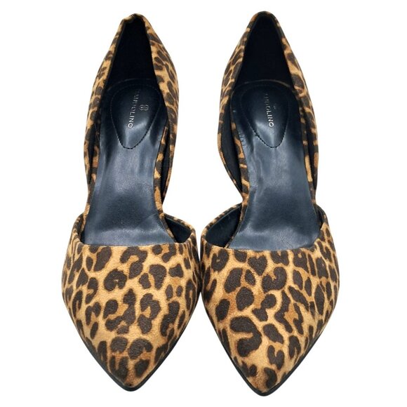 Leopard Print Pumps by Bandolino Womens size 8 M d'Orsay Pointed Toe Heels - Picture 3 of 9